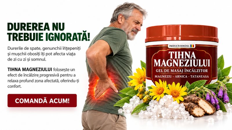 Durerea nu trebuie ignorată! Tihna Magneziului folosește un efect de încălzire progresivă – Comandă acum